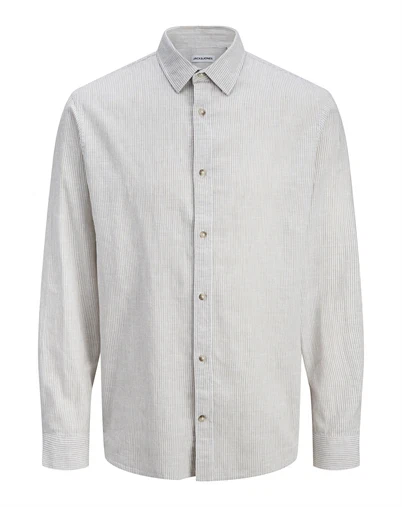 Jack & Jones - JJESummer Linen Blend Skjorte - Crockery